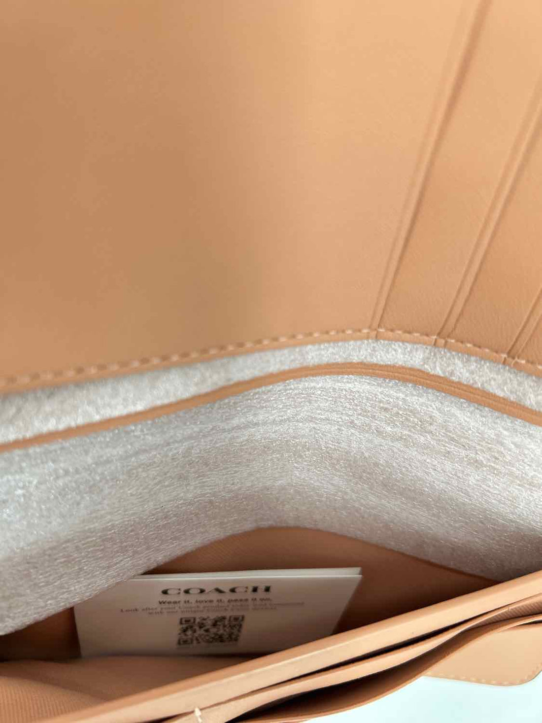 Coach Peach Leather NWT Wallet