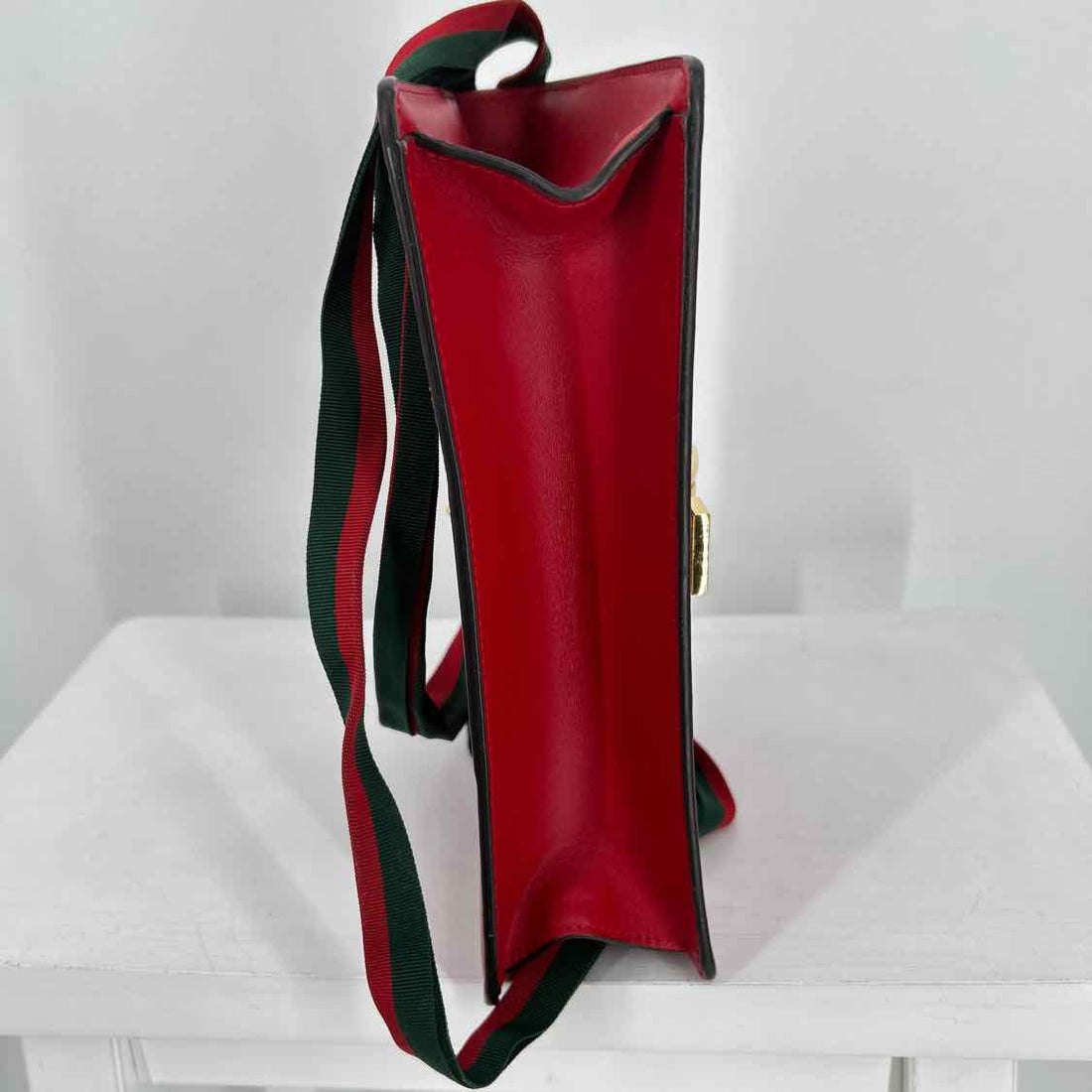 Gucci Sylvie Red Leather Shoulder Purse LUXURY