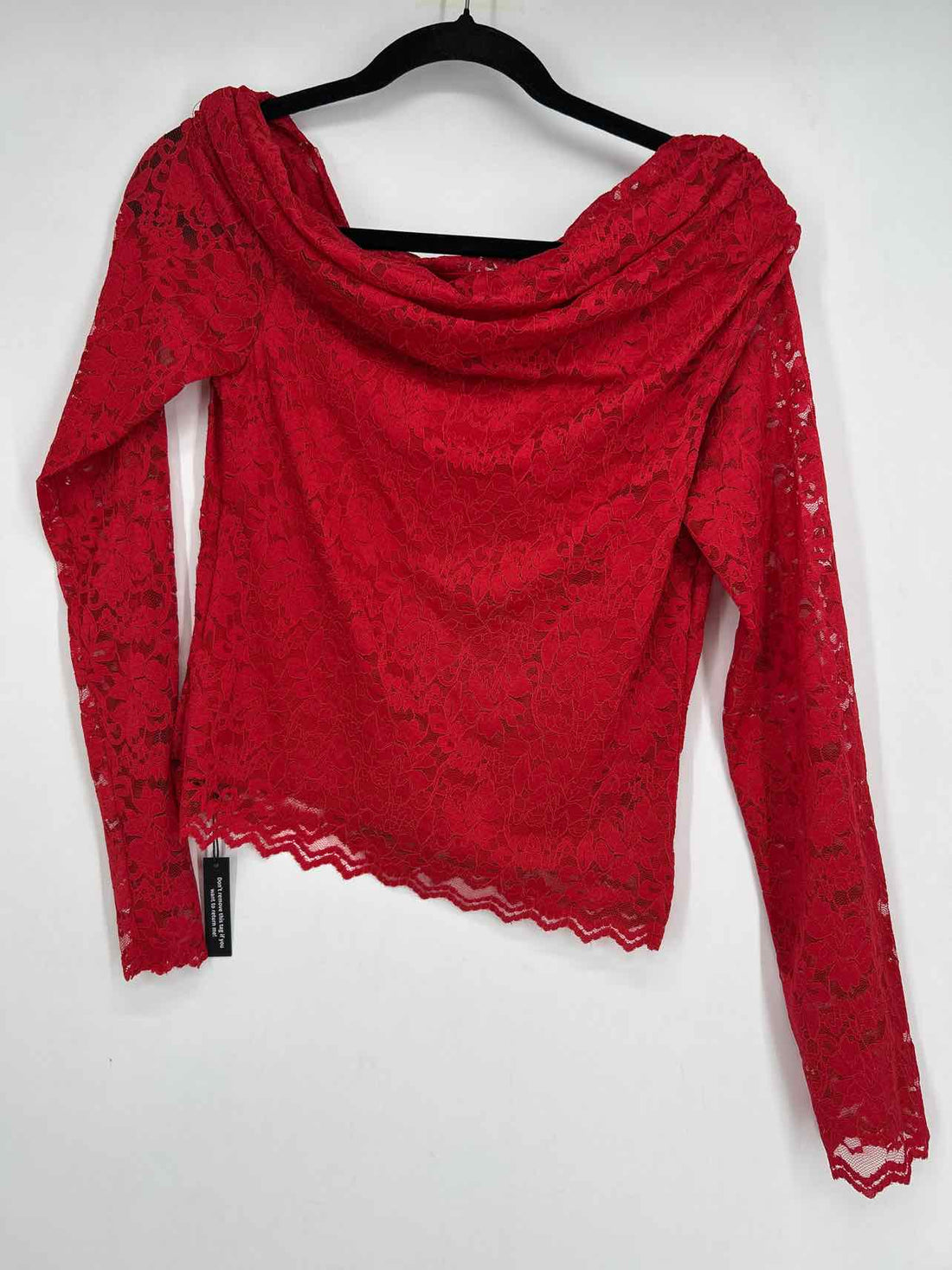 AFRM Size L Red Lace NWT Long Sleeve