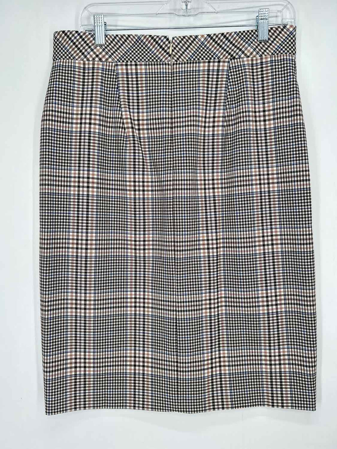 Ann Taylor Size 10 black blue & brown check Skirts
