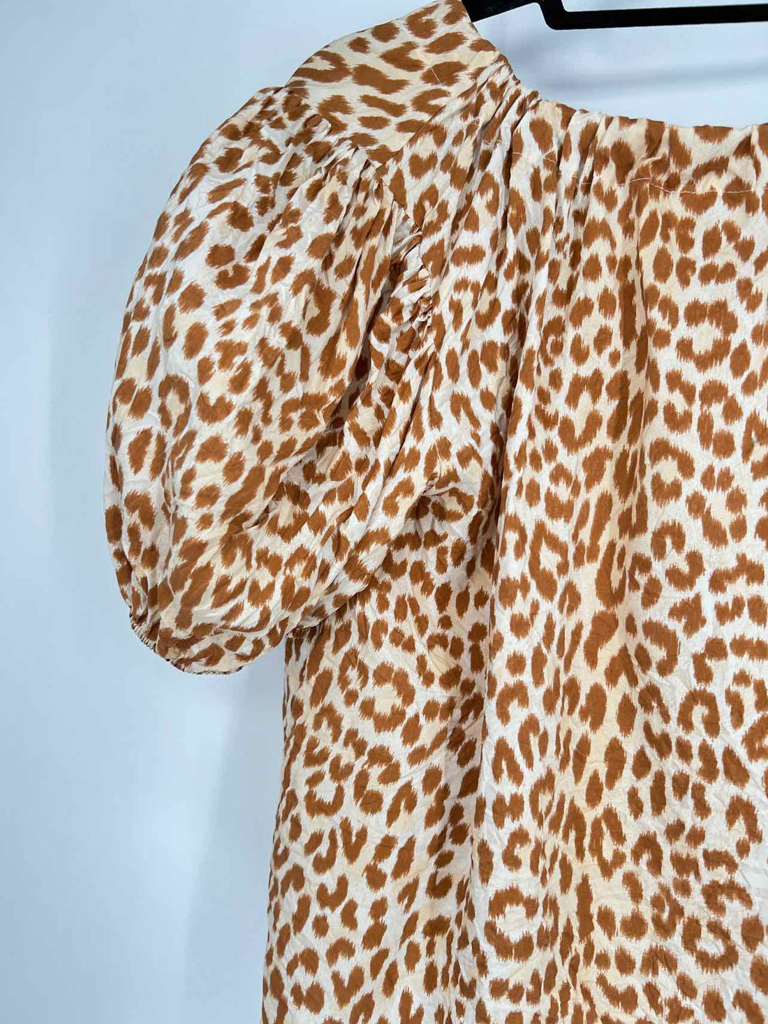 Ulla Johnson Size 0 Leopard Silk Short Sleeve