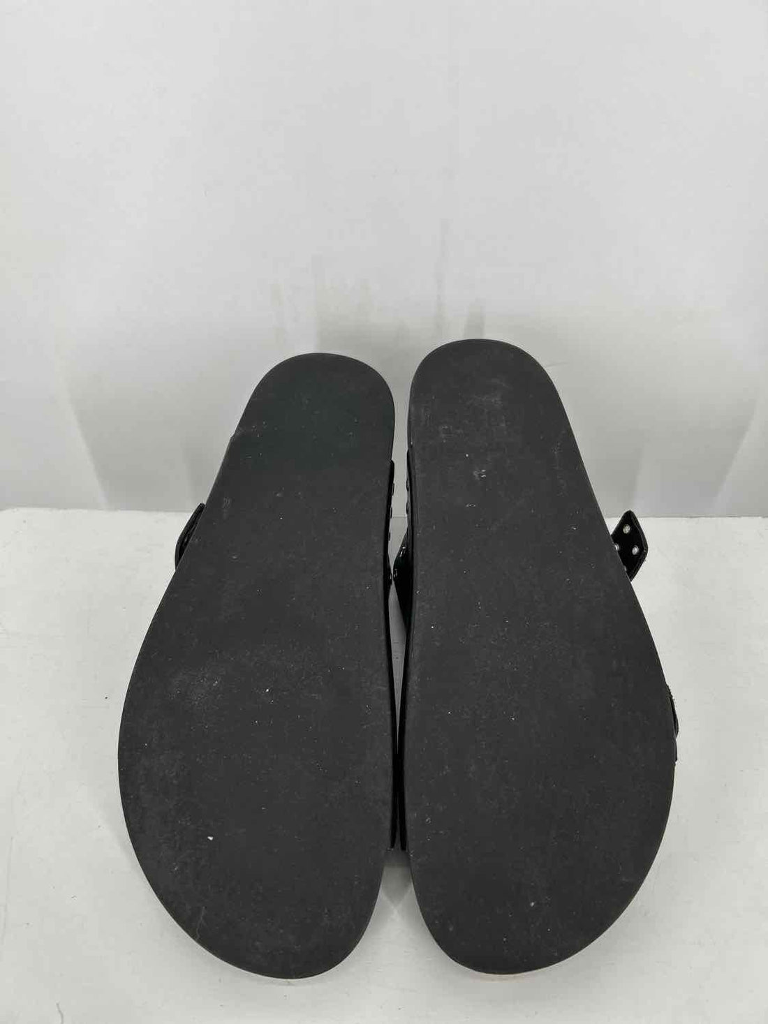 Steve Madden Women Size 7 Black Genuine Leather Sandals