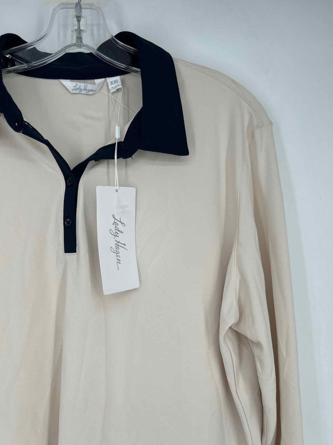 Lady Hagen Size XXL Cream & Navy NWT Active Wear