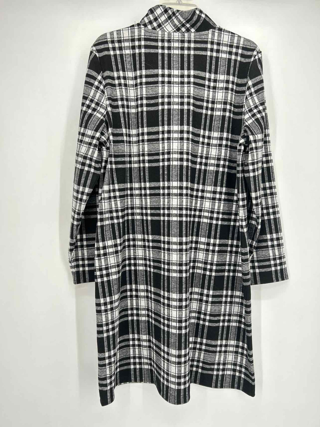 Talbots Size XLP Black & White Plaid Dress
