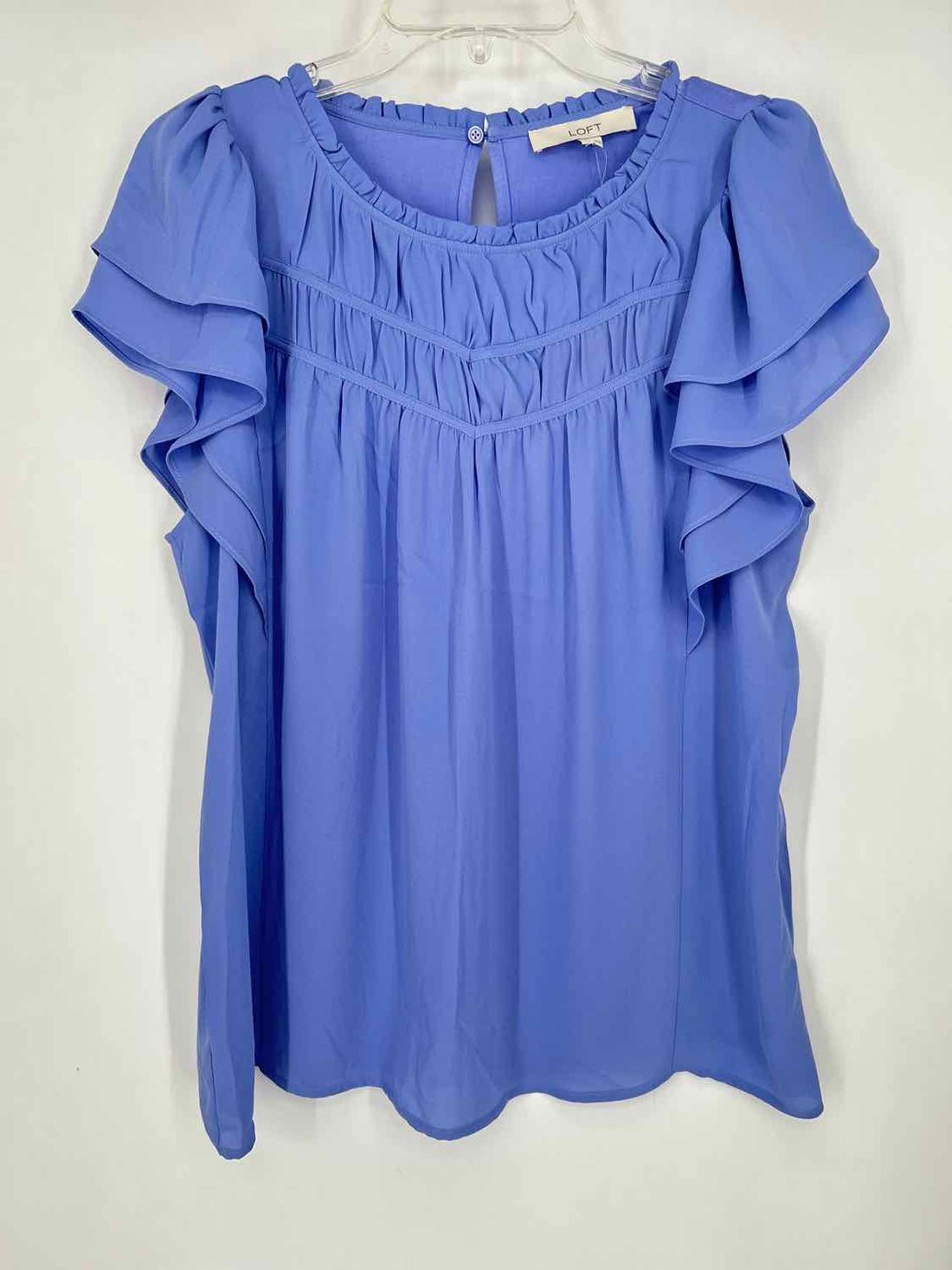 Loft Size L Periwinkle NWT Short Sleeve