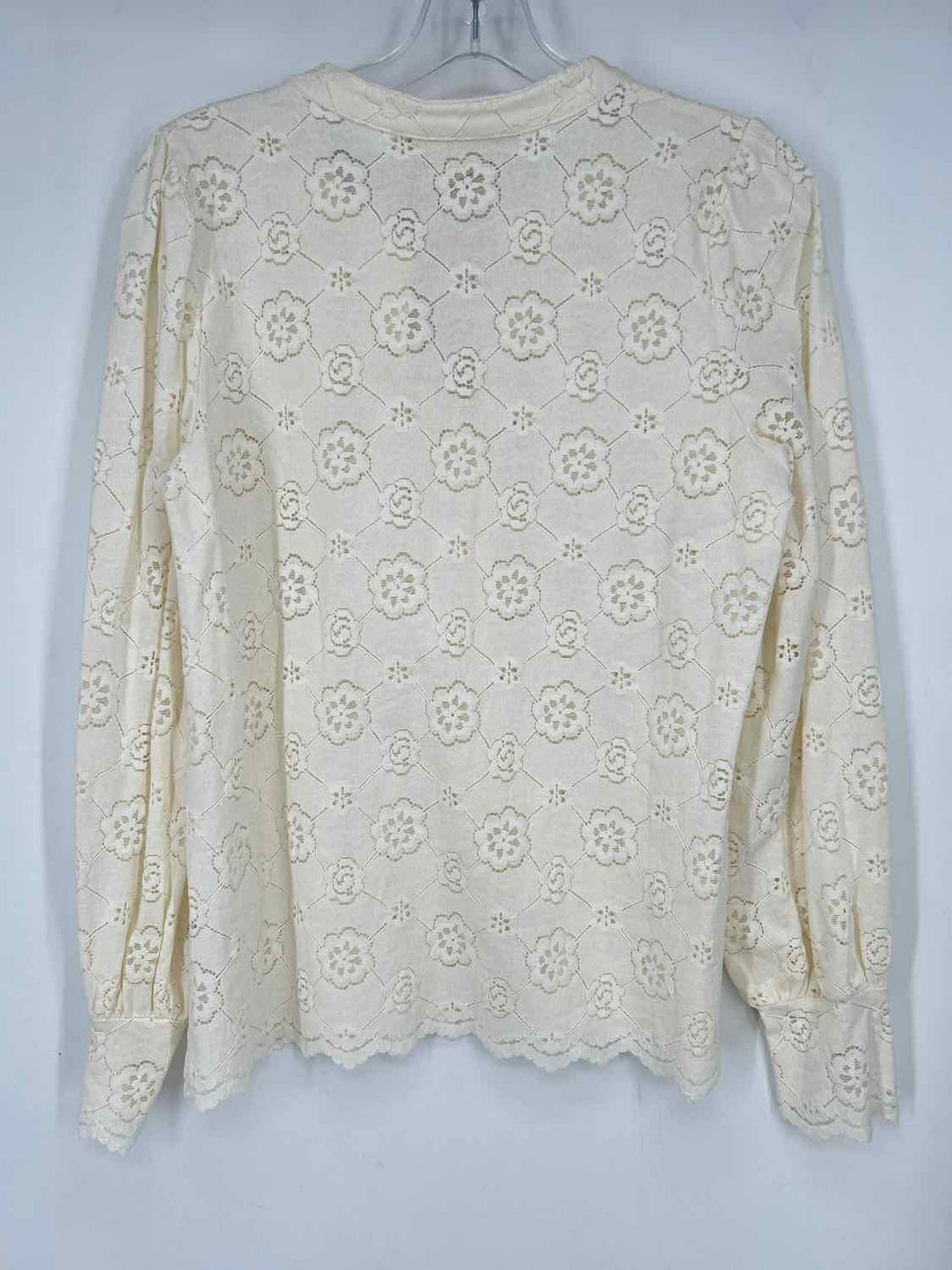 Peace N Love Size M/L Cream Long Sleeve