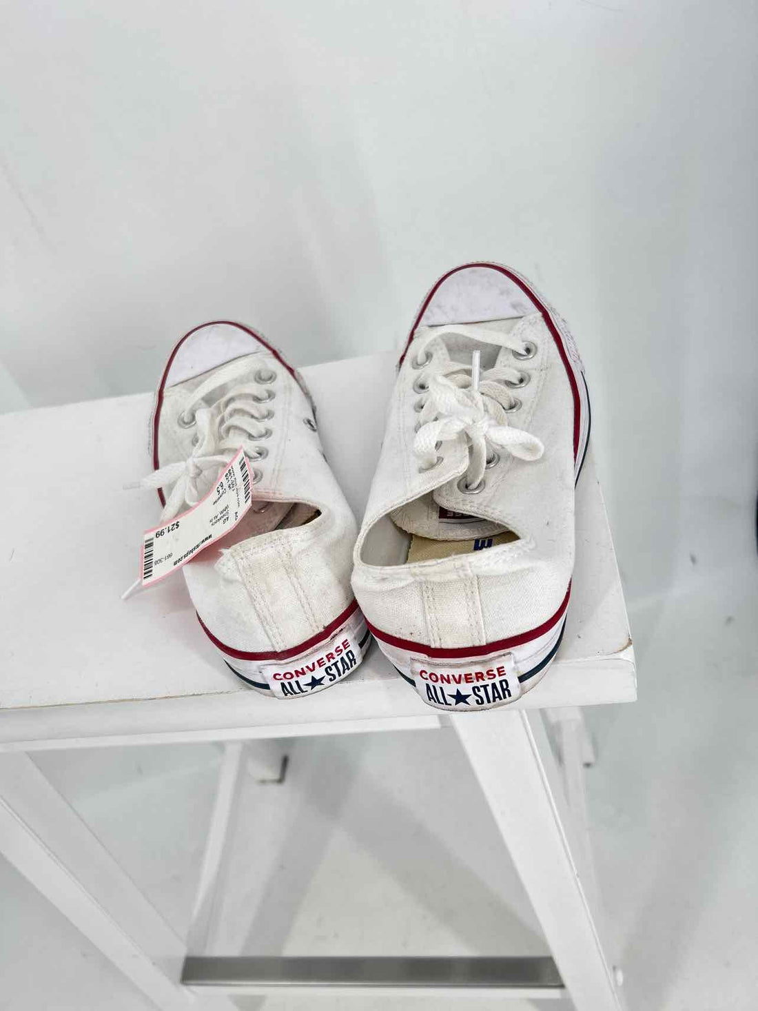 Converse Women Size 6.5 White As Is Sneakers