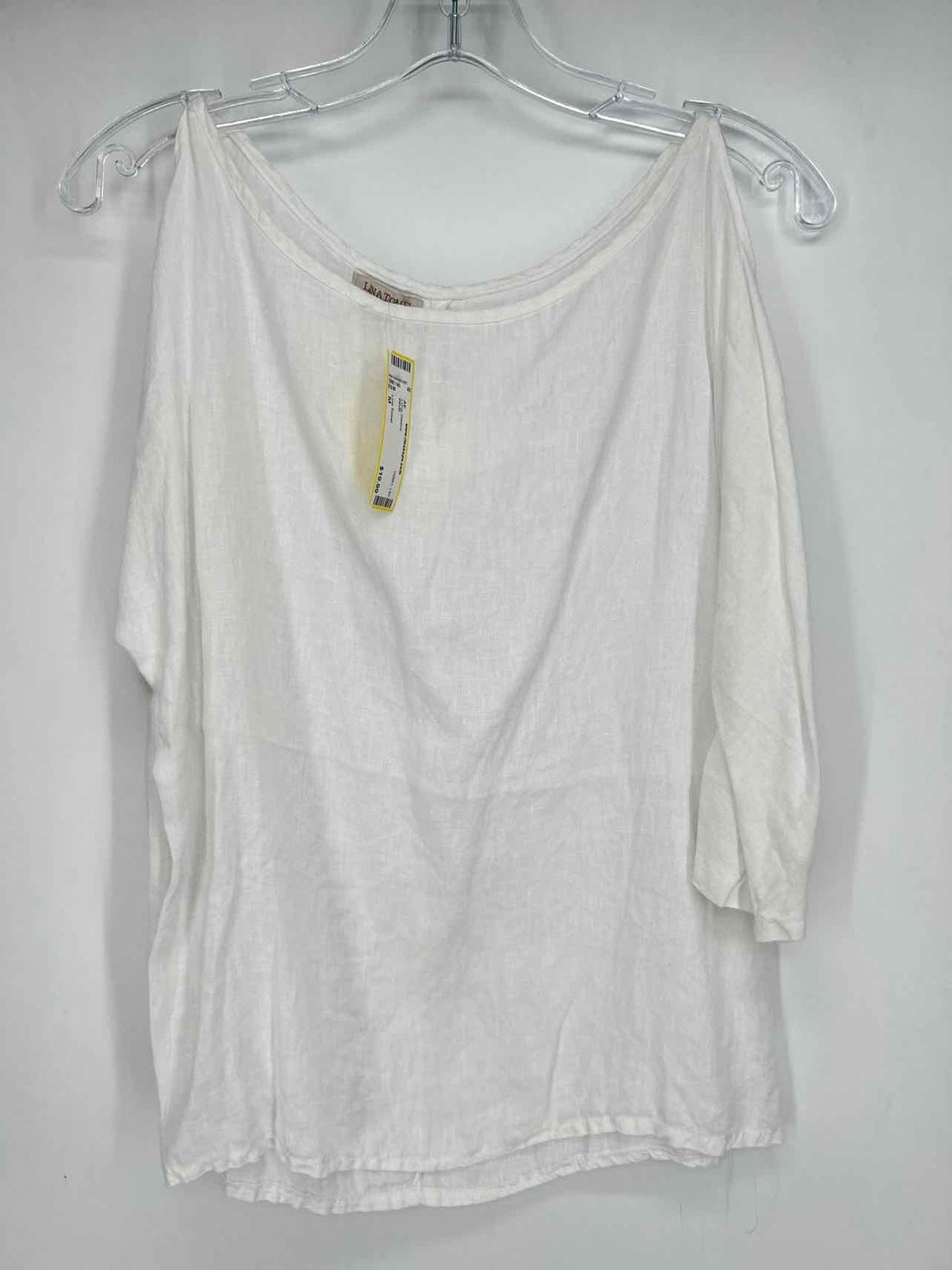 Lina Tomei Size M White Long Sleeve