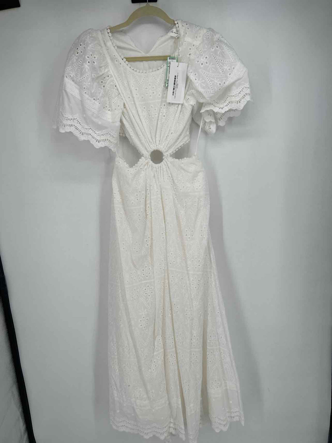 Amable by Mable Size S White Eyelet NWT Maxi