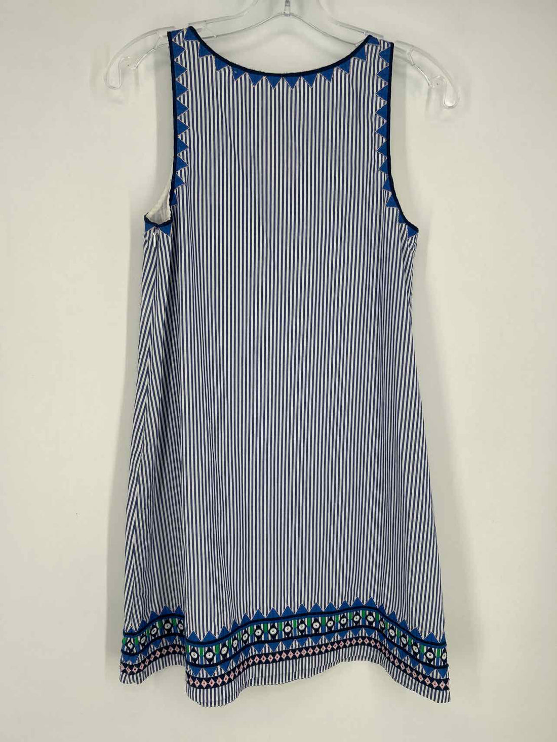 Vineyard Vines Size 0 Navy & White Striped Sleeveless Dress