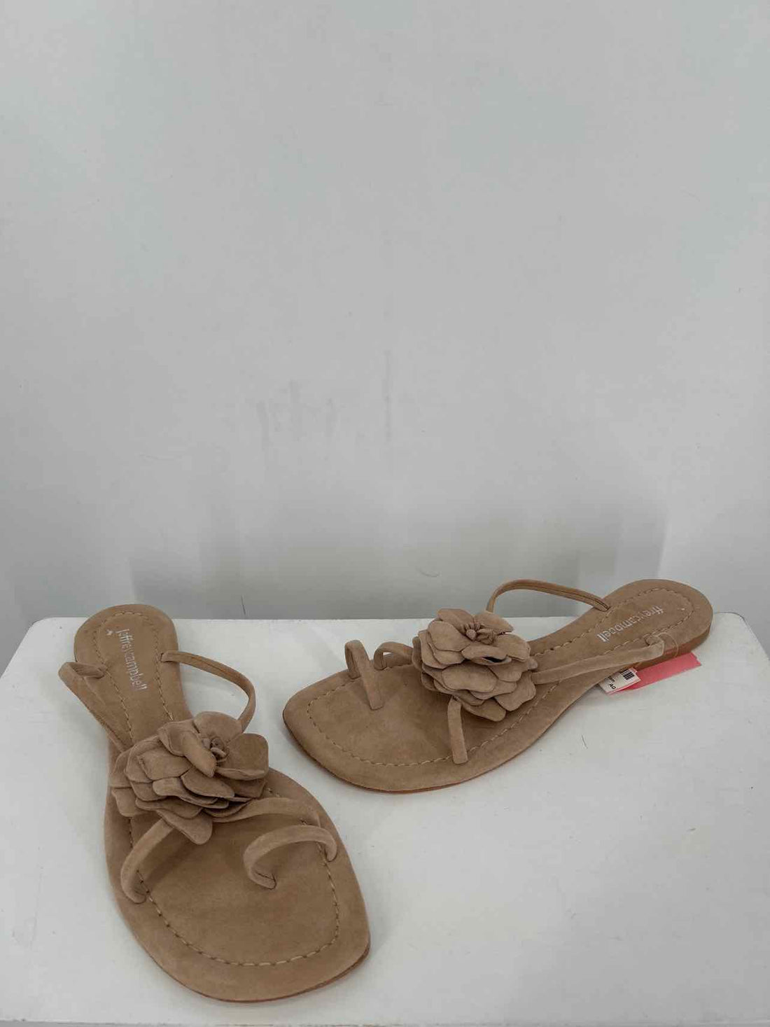 Jeffrey Campbell Women Size 8 Taupe Genuine Suede Sandals