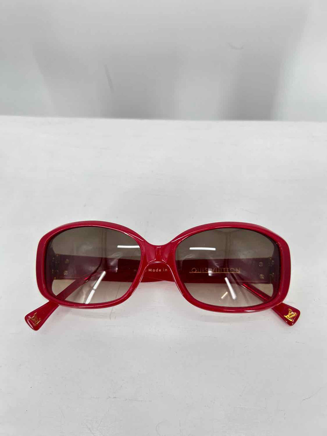 Louis Vuitton Acetate Red Solid Good LUXURY