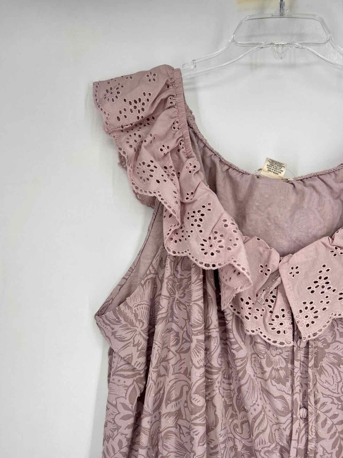 Festi Size 3X Pale Purple Floral Eyelet NWT Top/Blouse