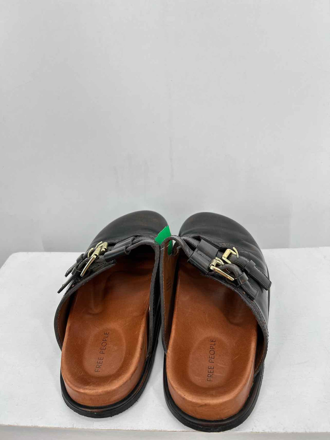 Free People Women Size 7.5 Black Leather Mules