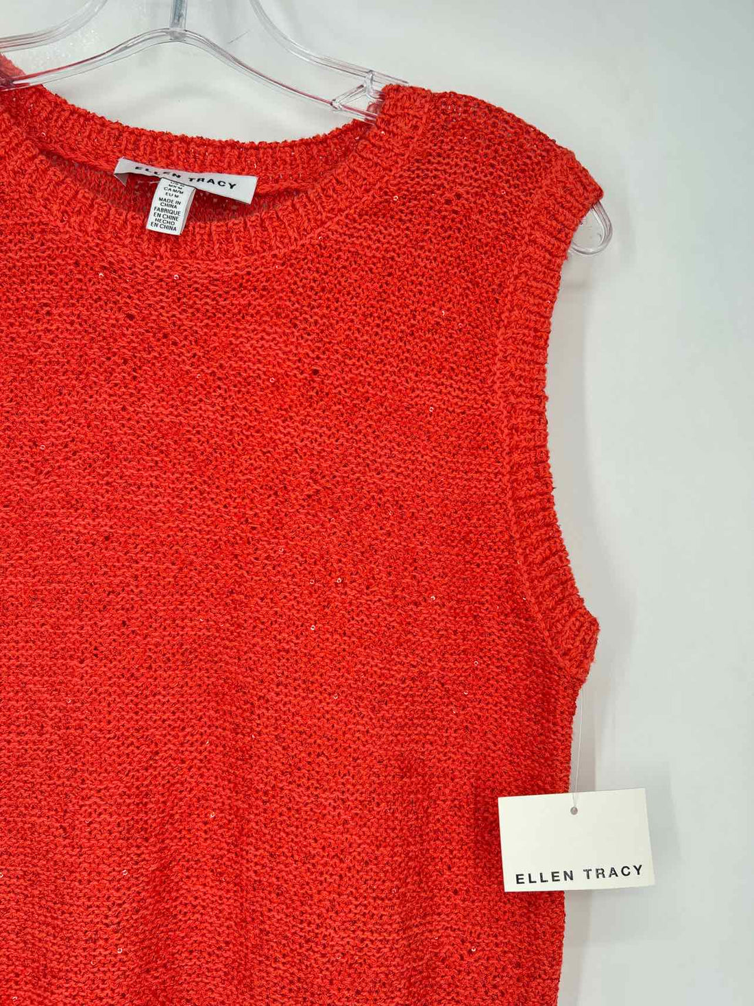 Ellen Tracy Size M Red NWT Sleeveless