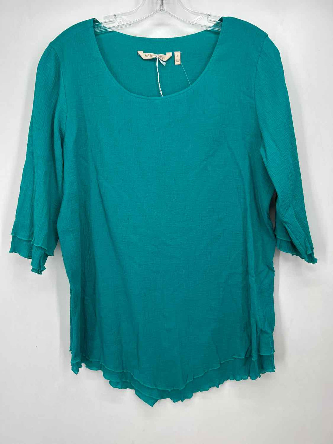 Soft Surroundings Size M Teal Long Sleeve