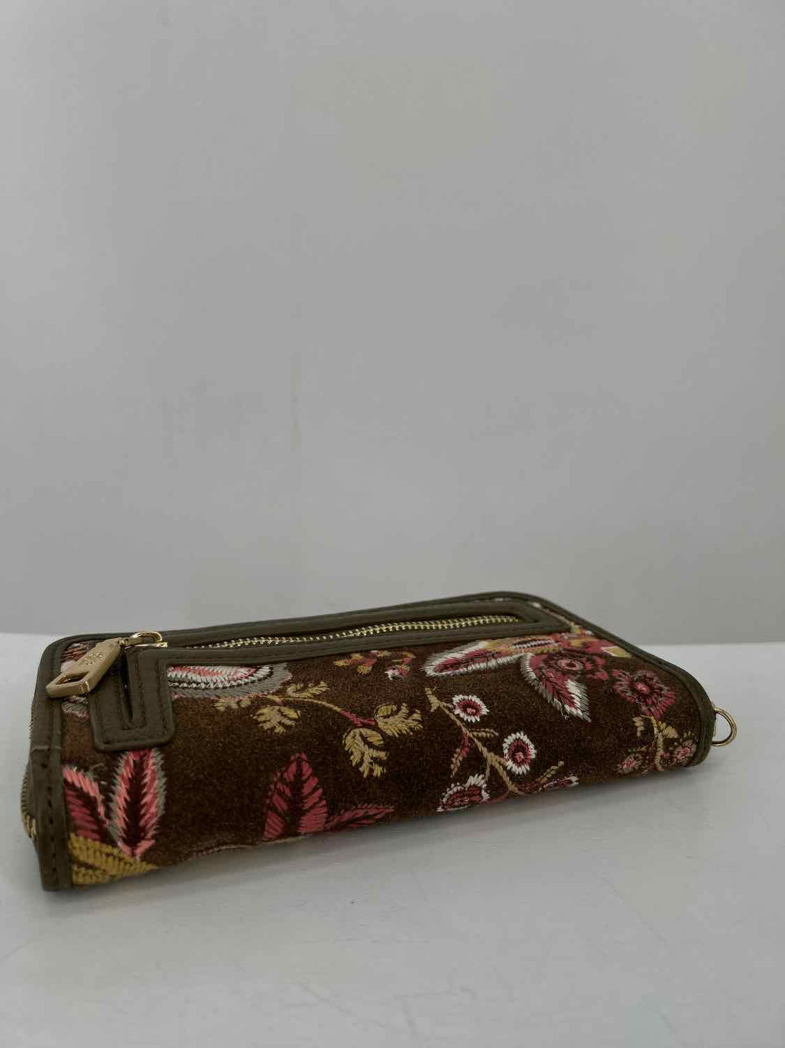 Spartina Brown Embroidery Wallet