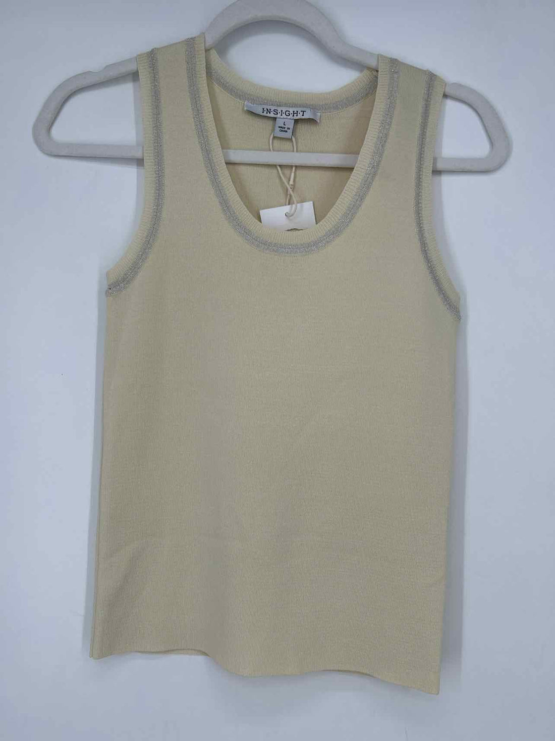 Insight L Cream Shimmer New Boutique Top