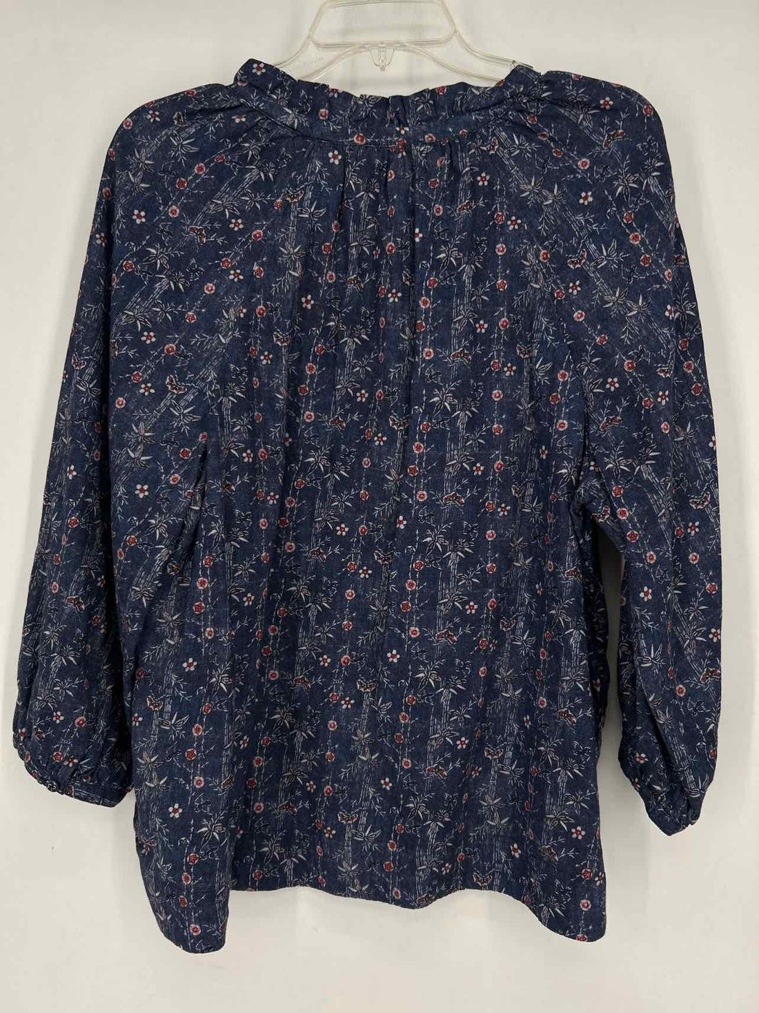 Tommy Bahama Size L Navy Print Long Sleeve