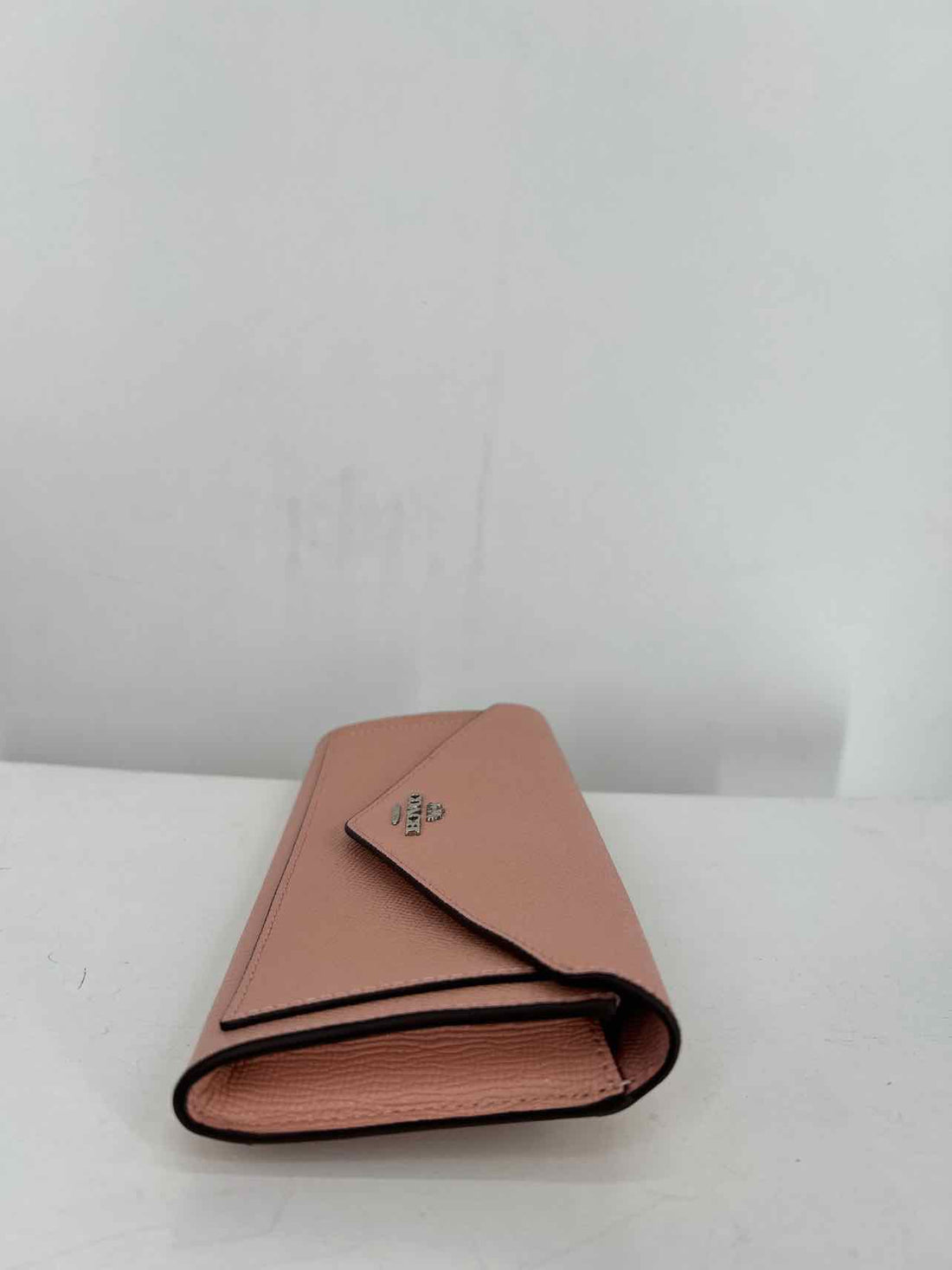 Coach Pink Pebbled Leather Wallet