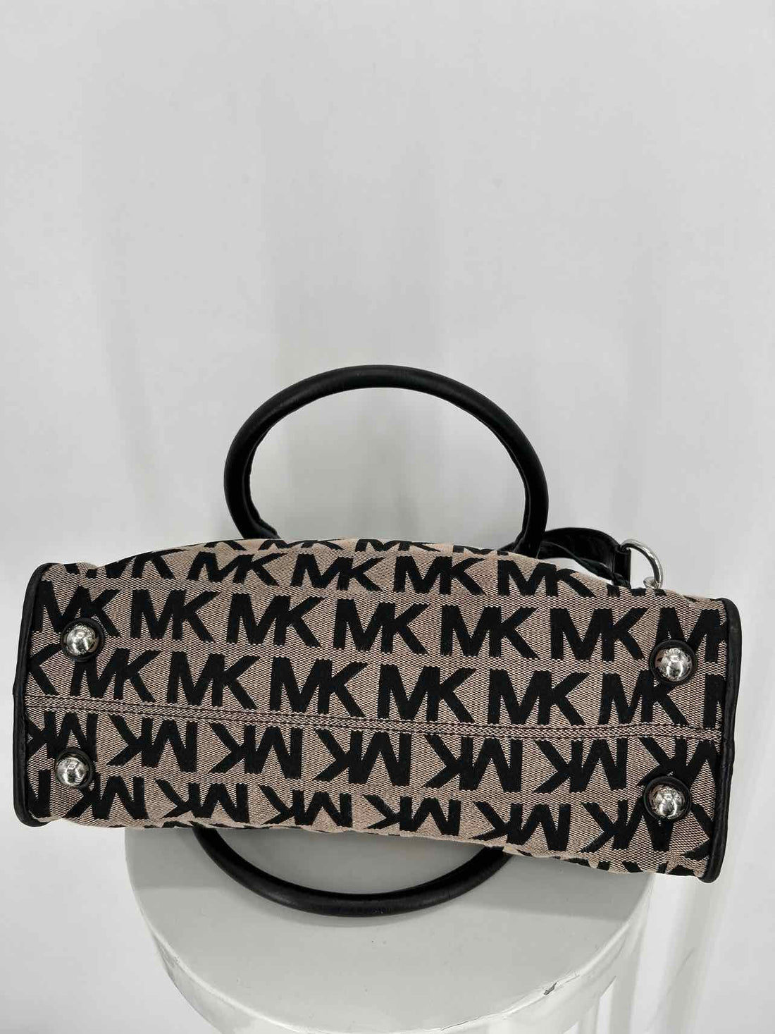 Michael Kors Hamilton Tan Print Small Satchel