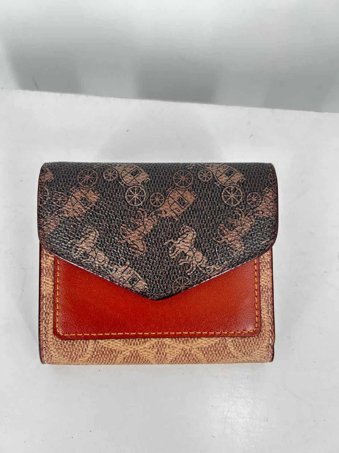 Coach Brown Signature Leather Wallet