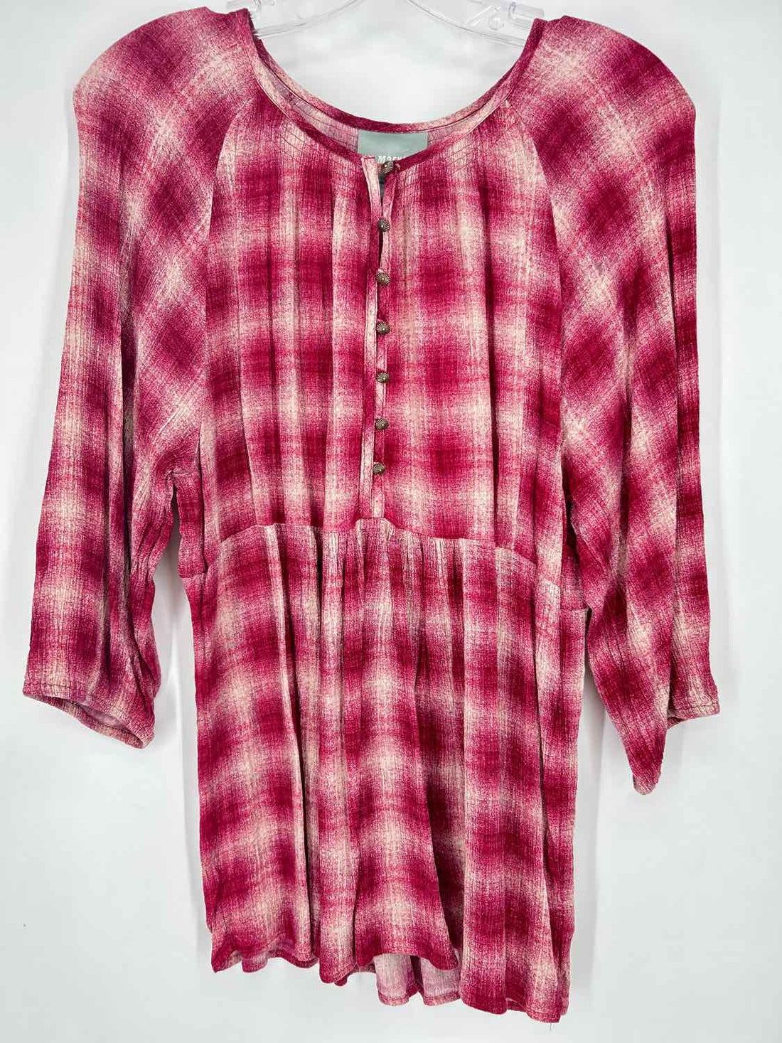 Maeve Size M Pink Print Long Sleeve
