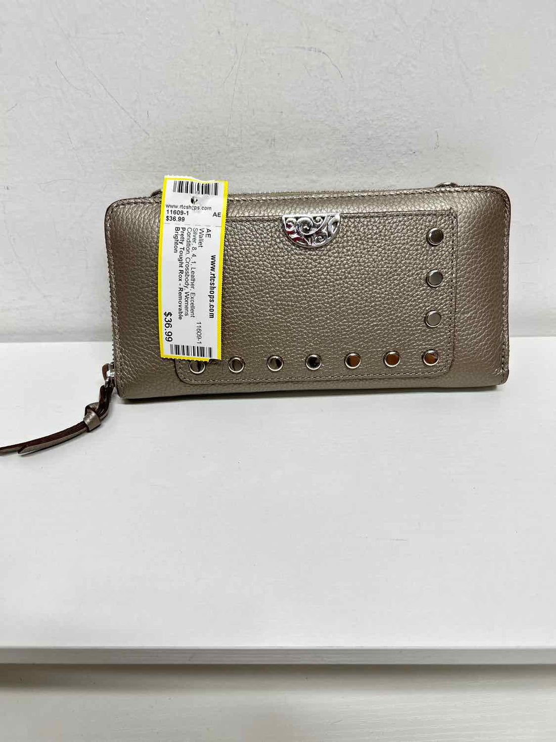 Brighton Silver Leather Excellent Condition Wallet