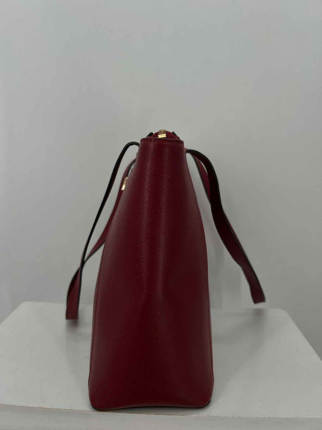 Michael Kors Dark Red Leather Pre Owned Tote