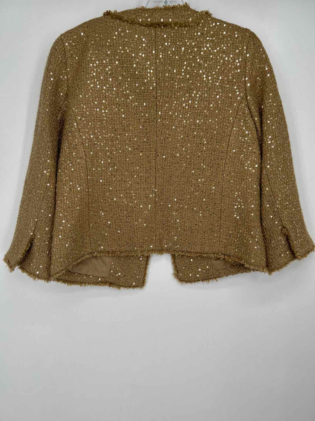 Michael Kors 4 Tan Sequins Tweed Holiday