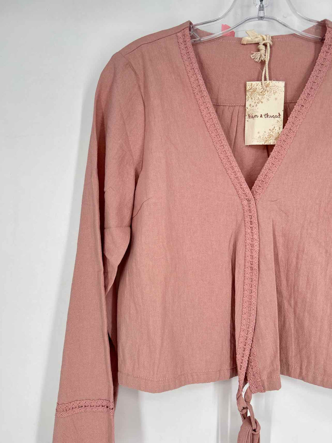 Hem & Thread Size S Pink NWT Long Sleeve