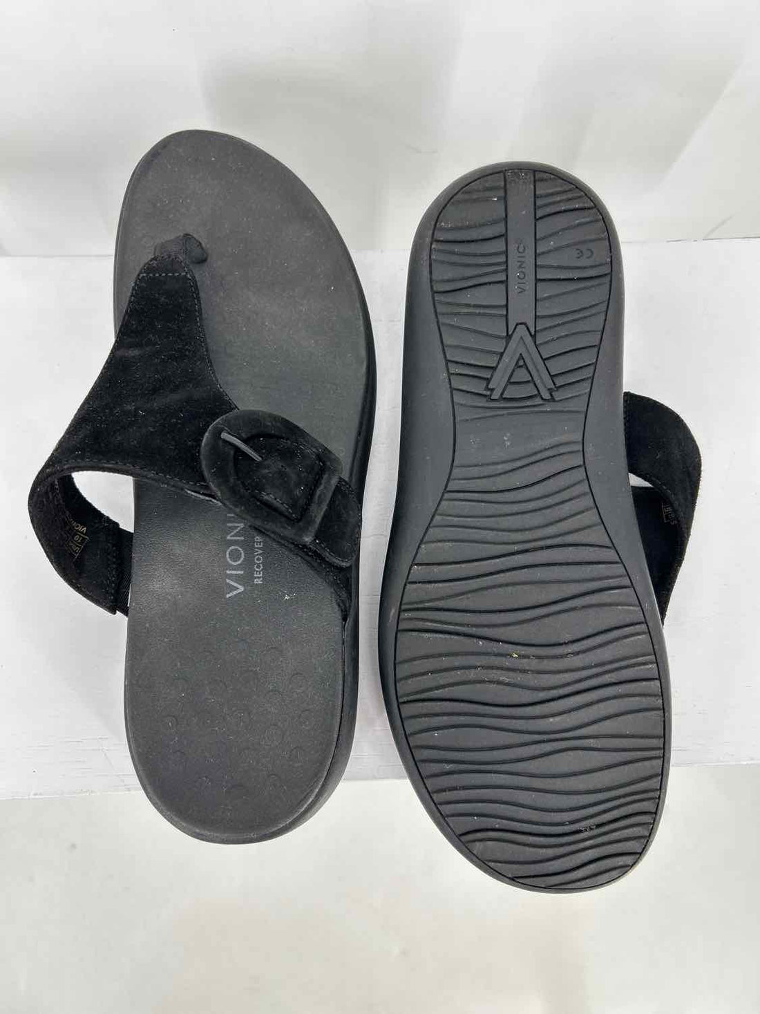 Vionic Women Size 10 Black Flip Flops