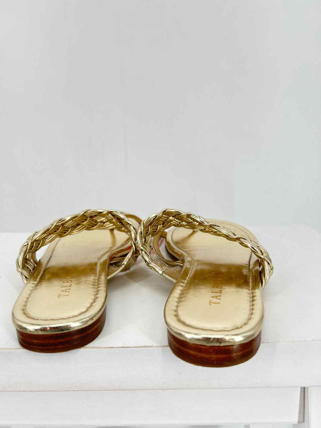 Talbots Women Size 7 Gold Sandals