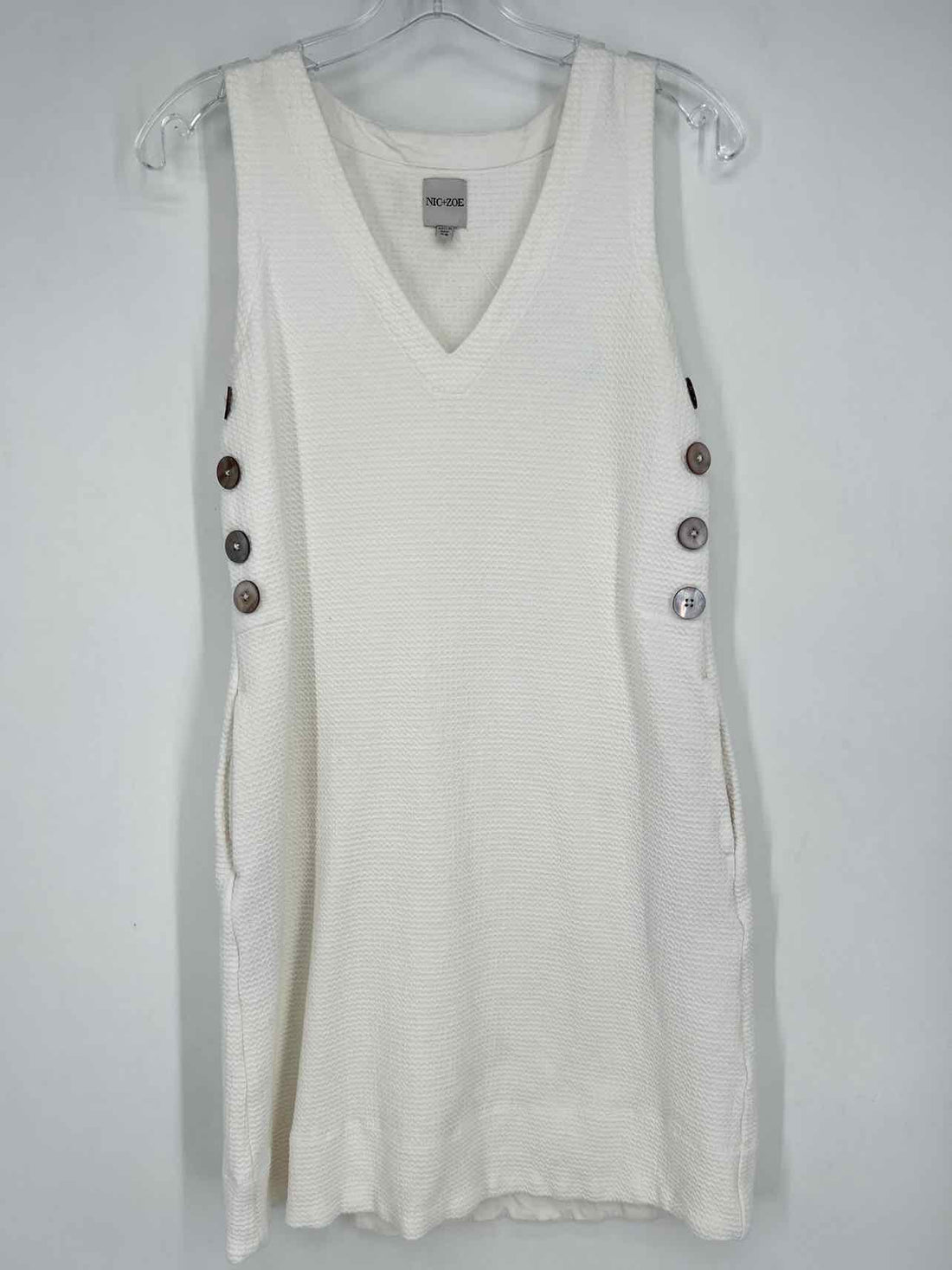 Nic+Zoe Size XS White Sleeveless Dress