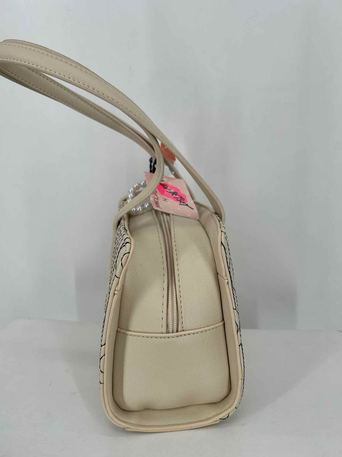 Luv Betsey Beige & Black Faux Leather NWT Shoulder