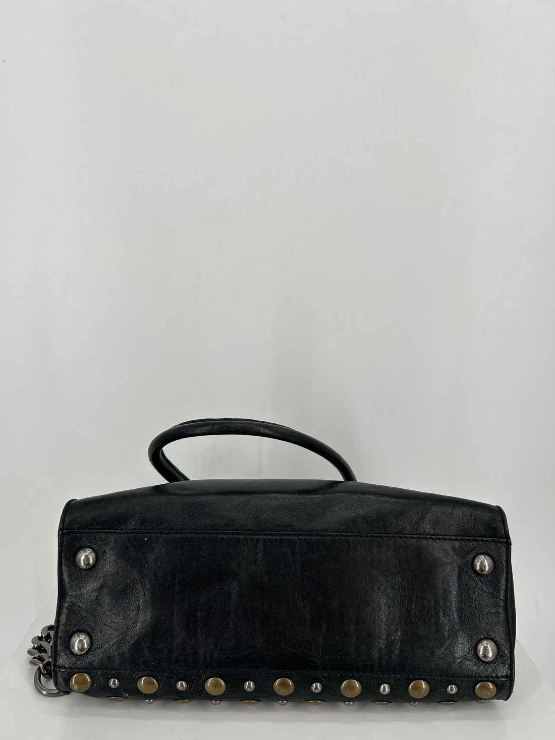 Michael Kors Black Leather Pre Owned Satchel
