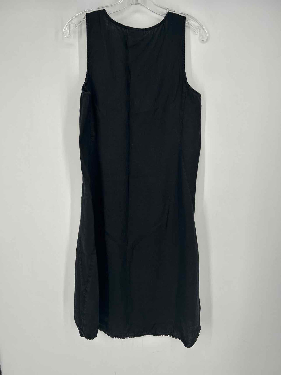 J Jill Love Linen Size MP Black Linen Sleeveless Dress