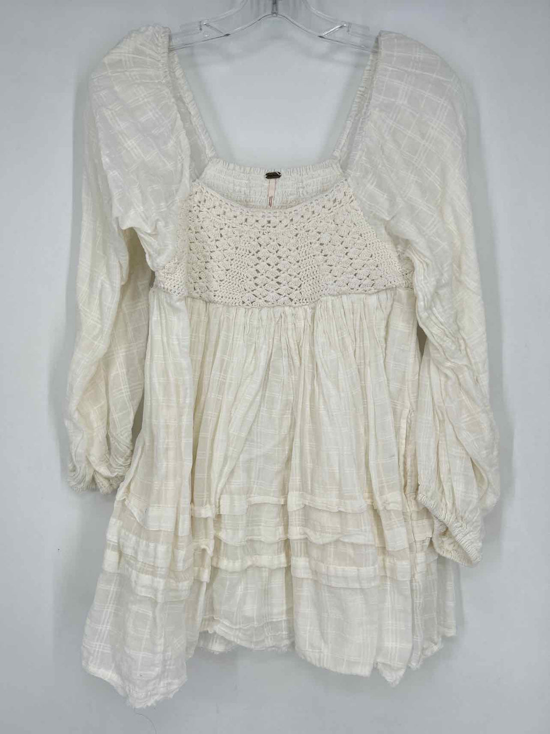 Free People Size XS White Long Sleeve