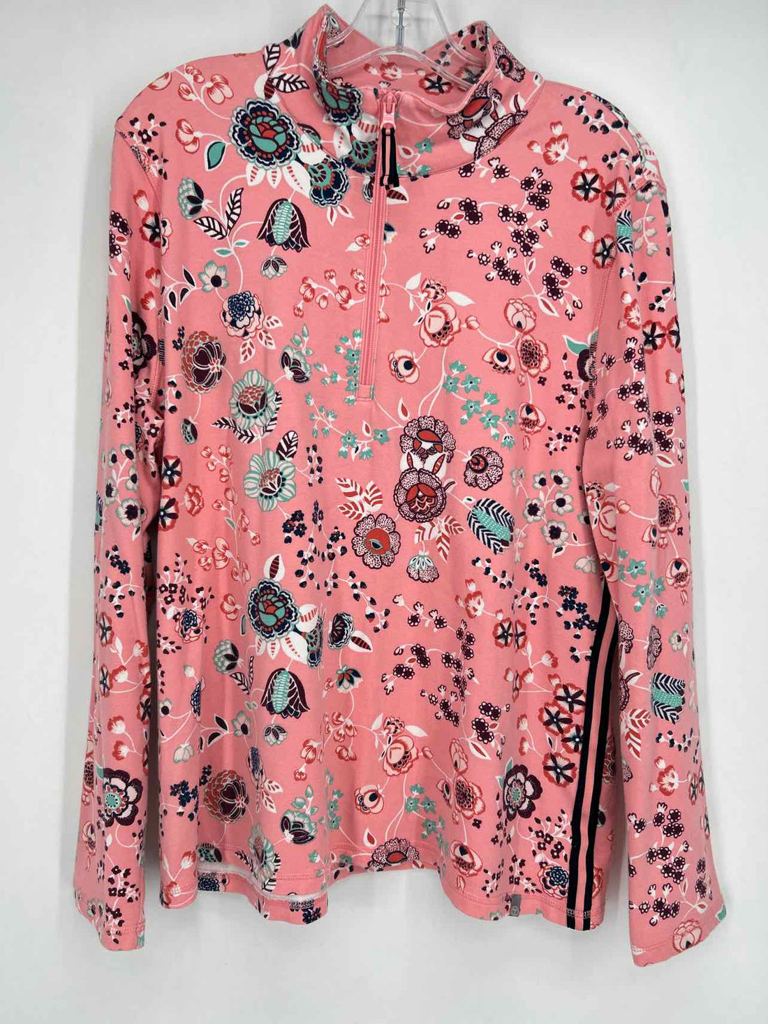 Talbots Size XL Pink Floral Sweatshirt