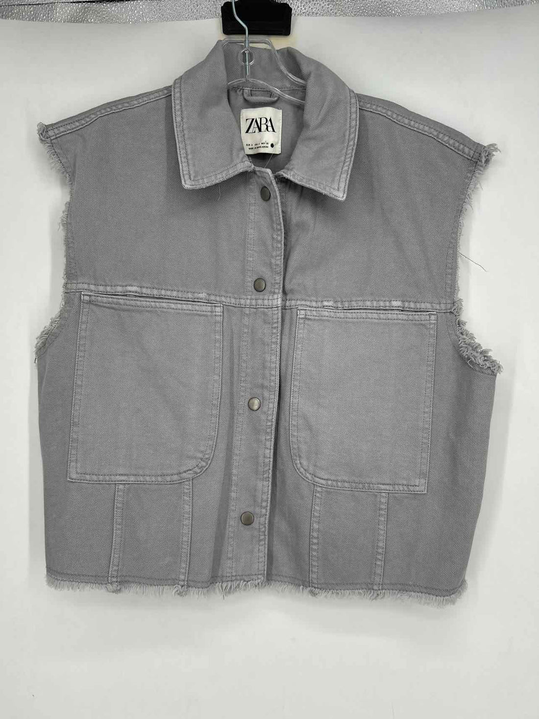 Zara Size S Light Gray Vest