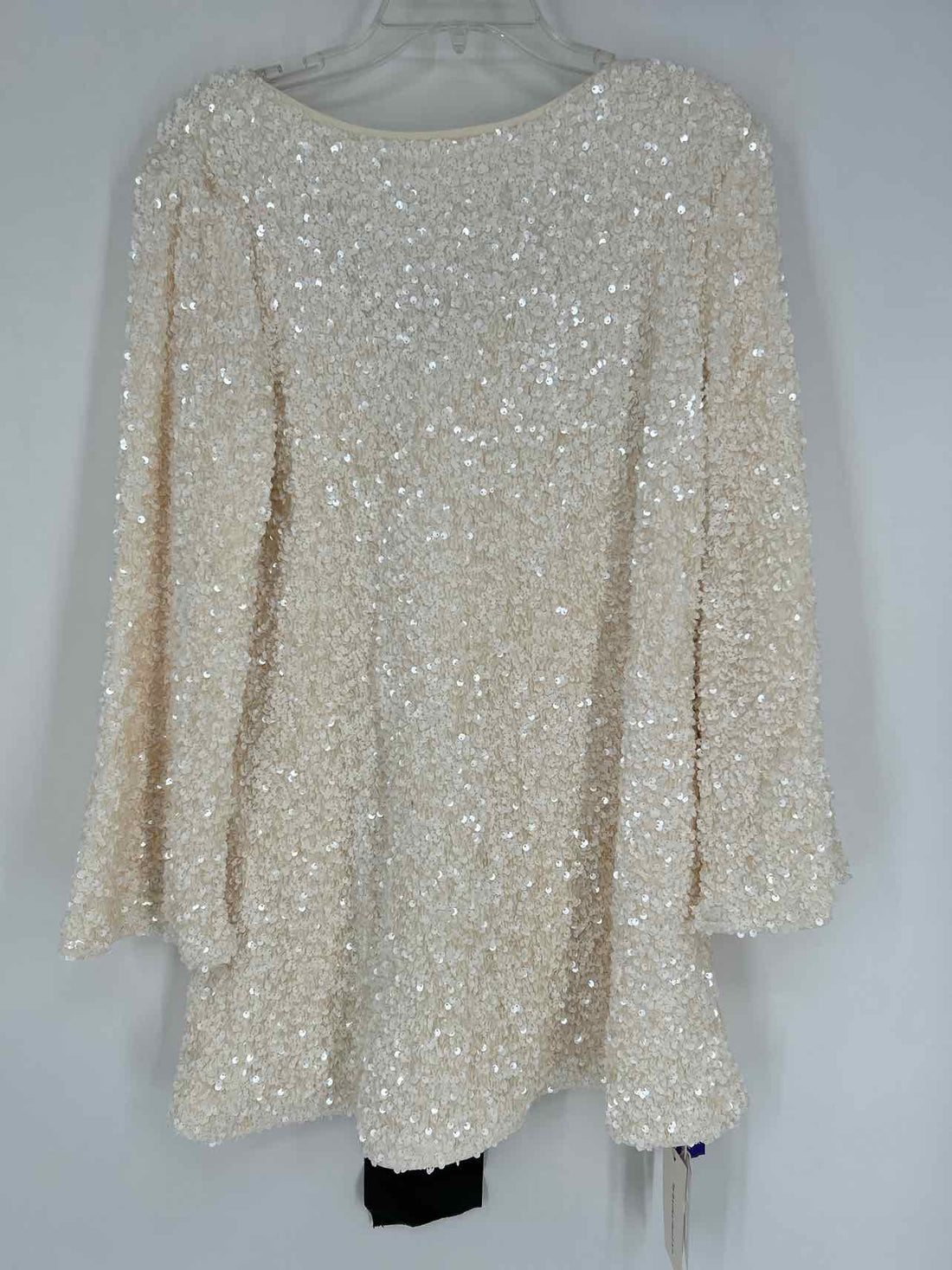 Commense Size L Ivory Sequined NWT Dress