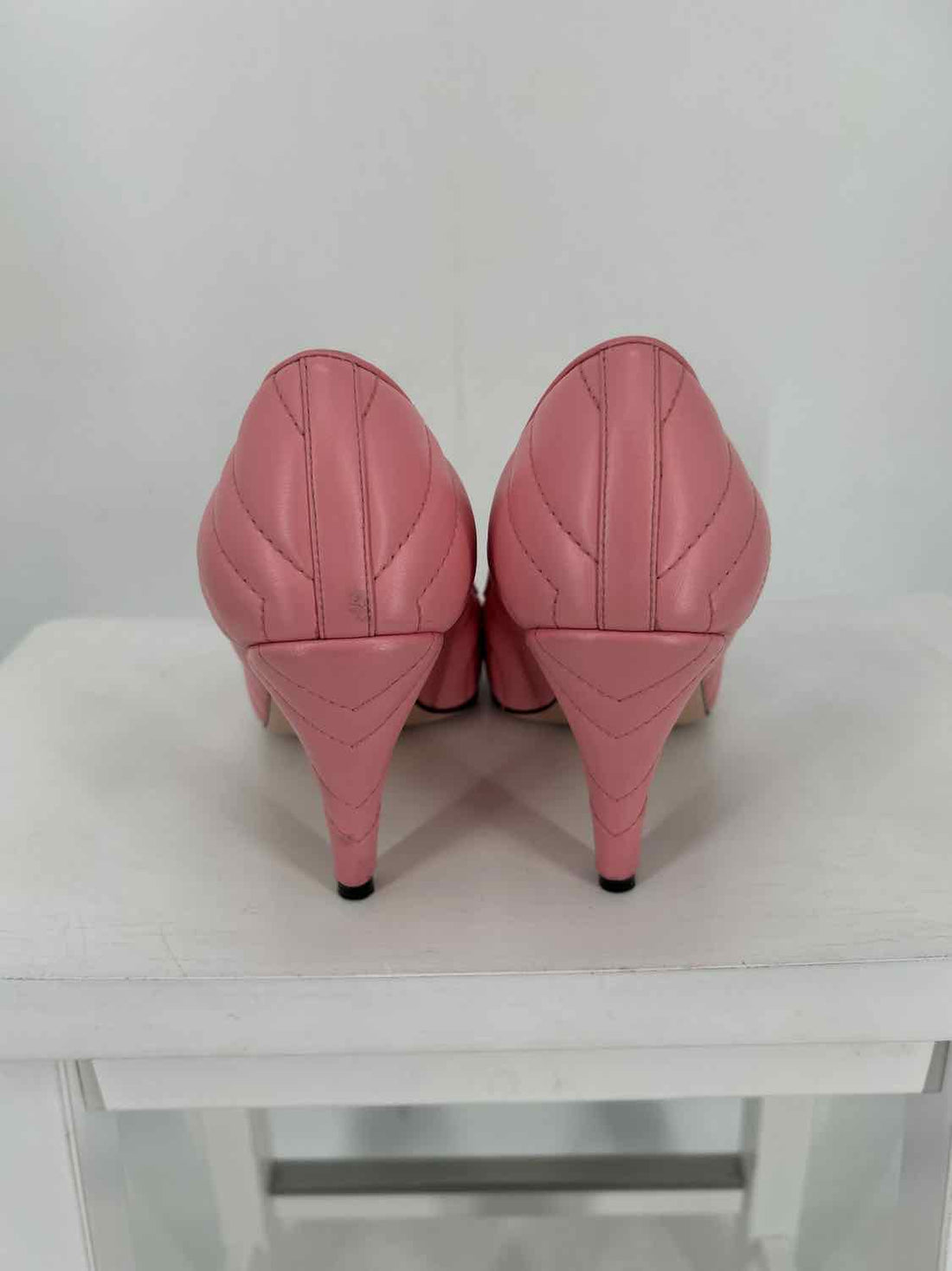 Gucci Matelasse Charlotte Women Size 38 Pink LUXURY Heels