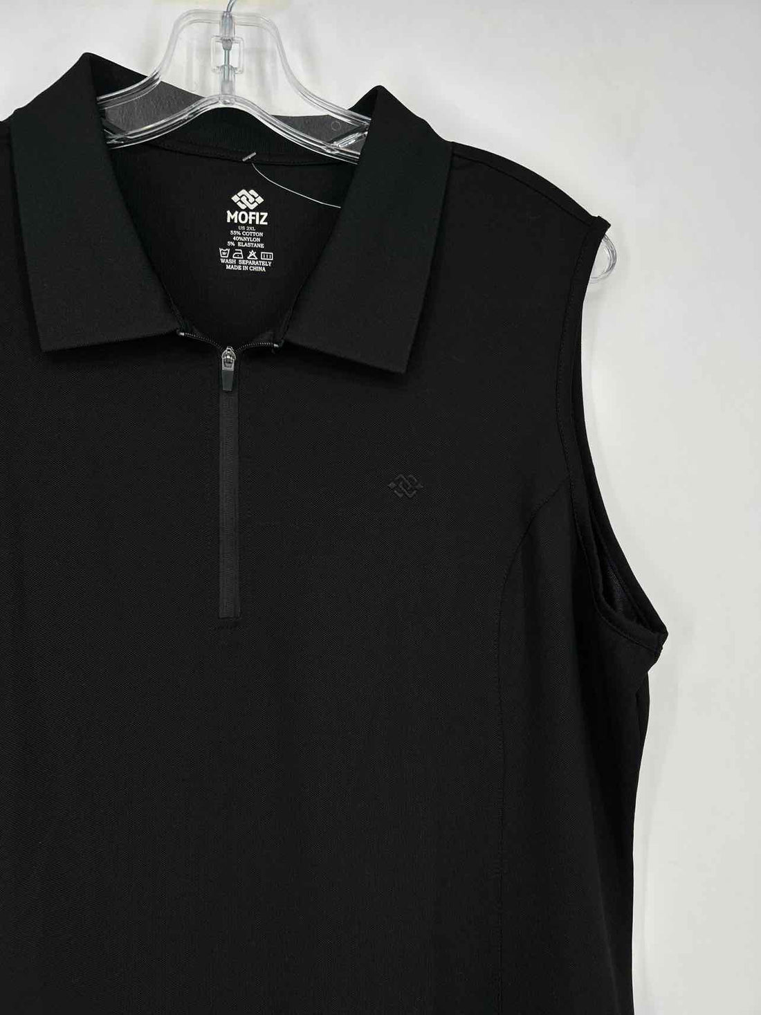 Mofiz Size 2X Black Sleeveless Active Wear