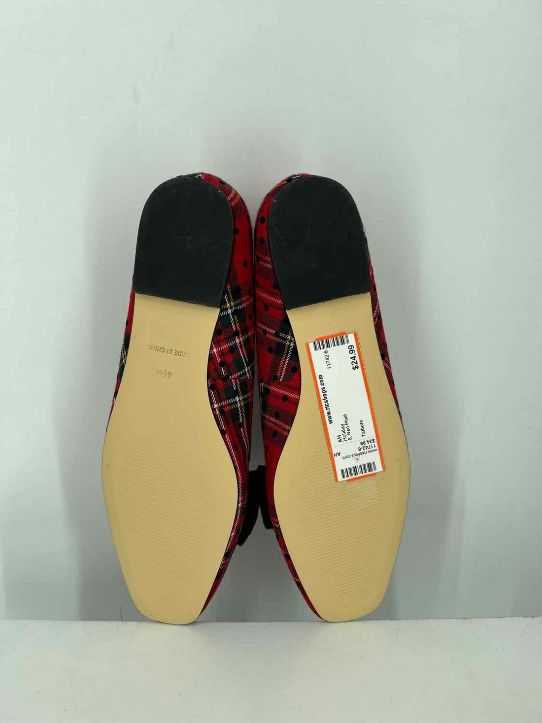 Talbots 8 Red Plaid Holiday