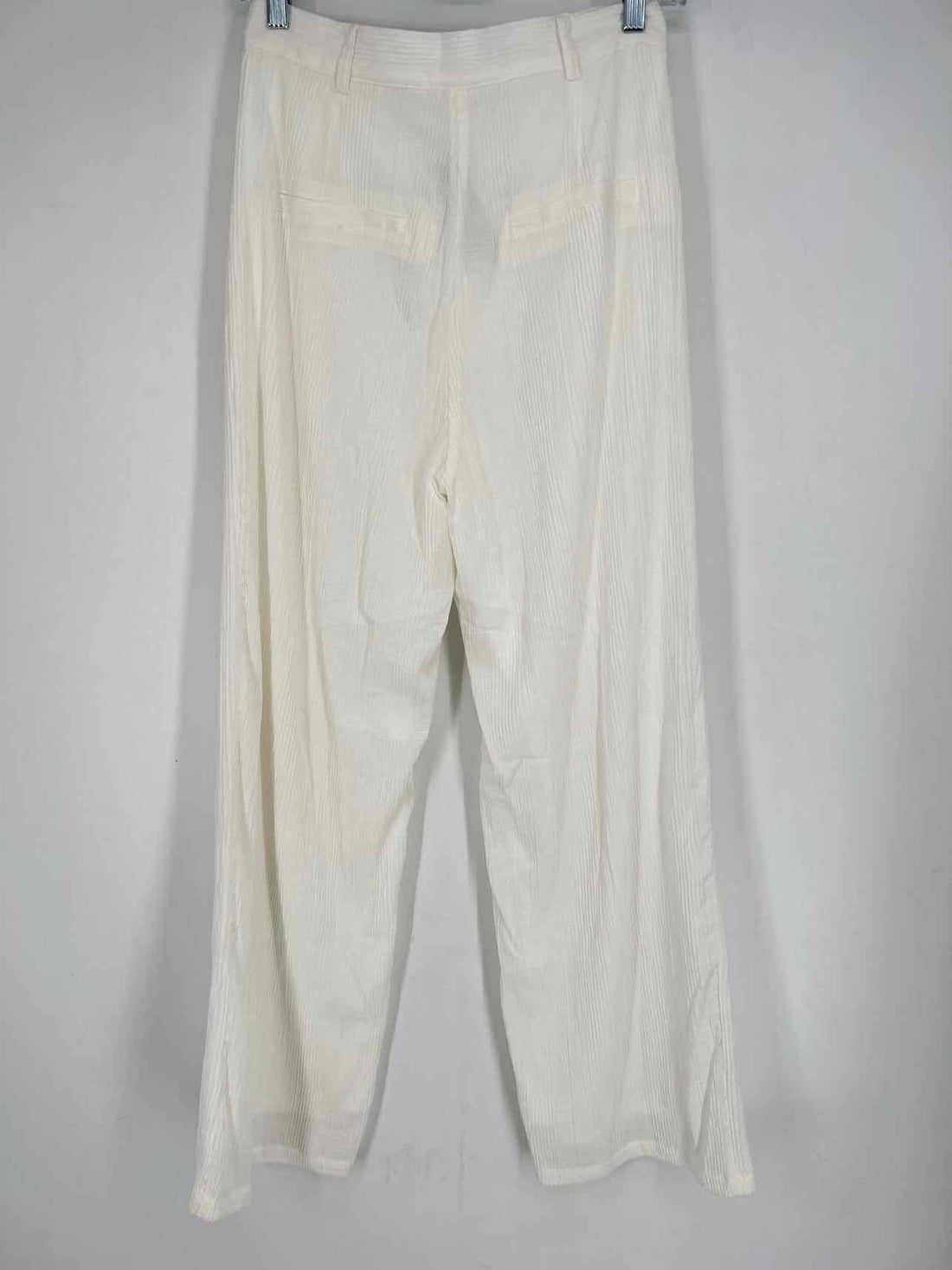 En Creme Size S White Textured Pants