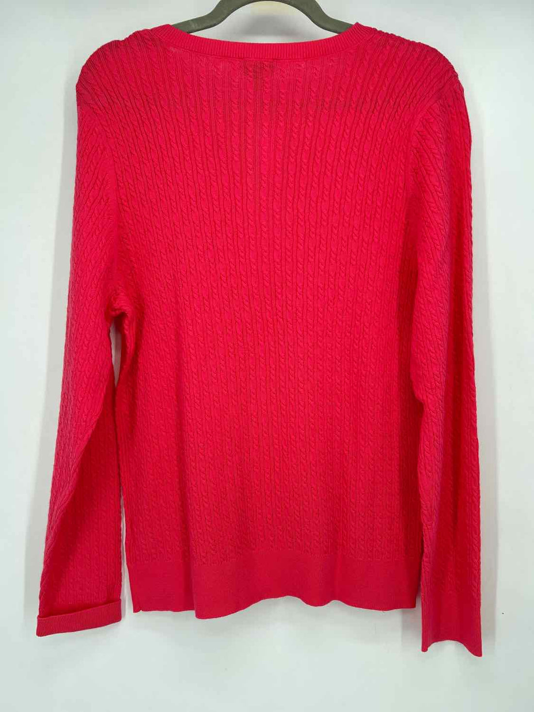 Talbots Size XL Pink Pima Cotton Cardigan