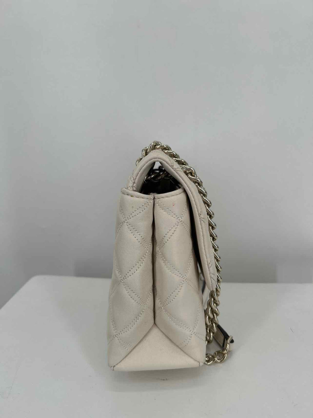 Kate Spade Off White Quilted Leather Pre Owned Shoulder