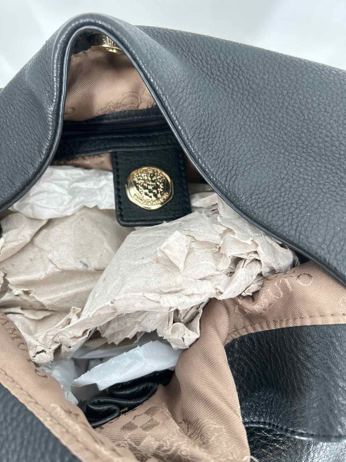 Vince Camuto Black Leather Hobo