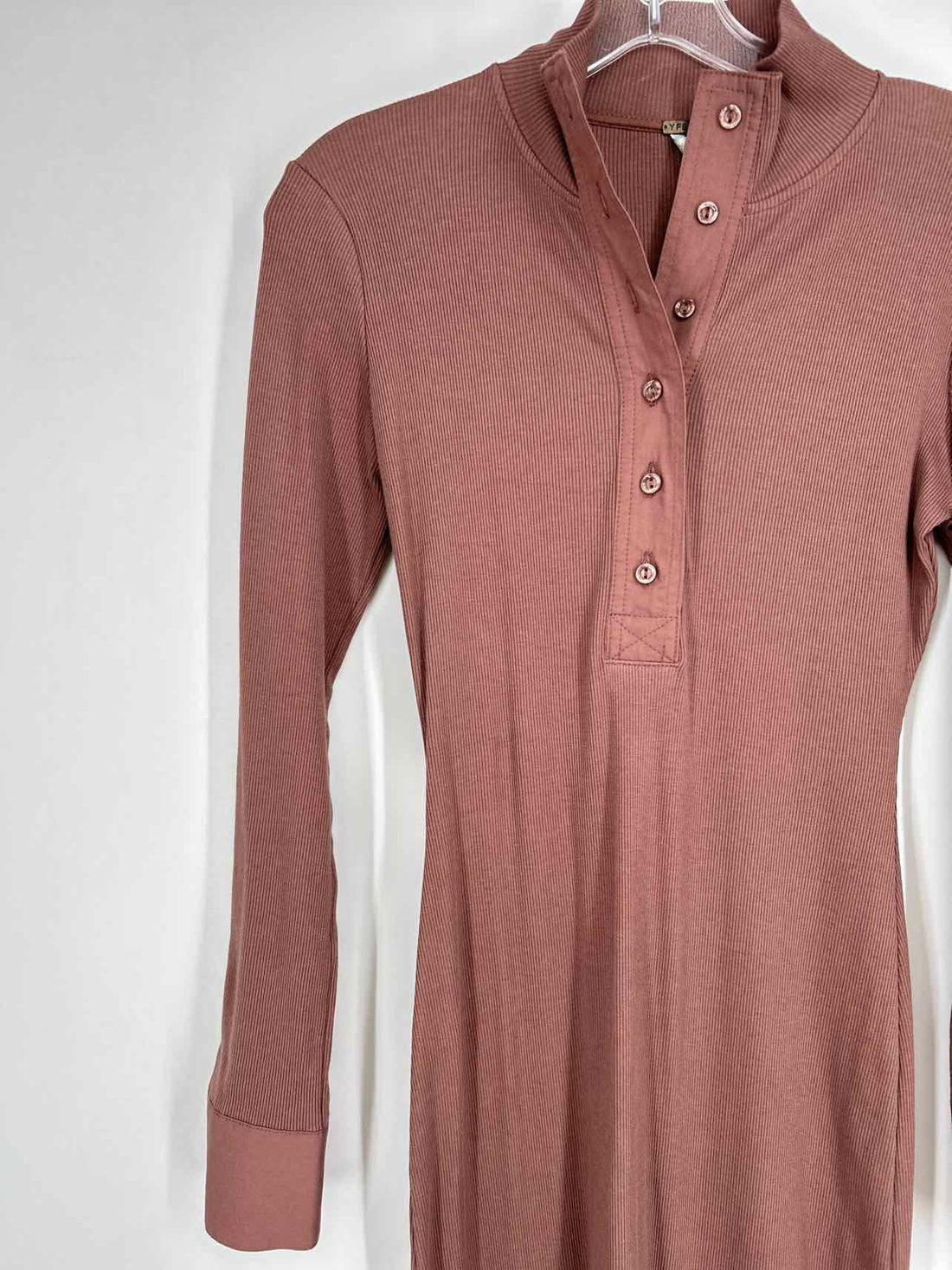 Young Fabulous + Broke Size XS Brown Long Sleeve Dress