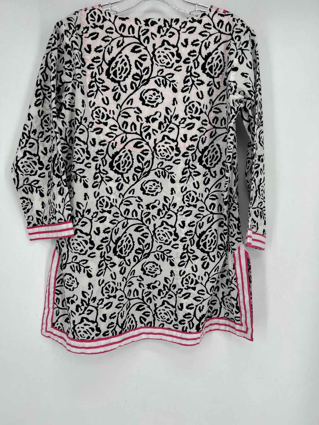 Gretchen Scott Size S White & Black Long Sleeve